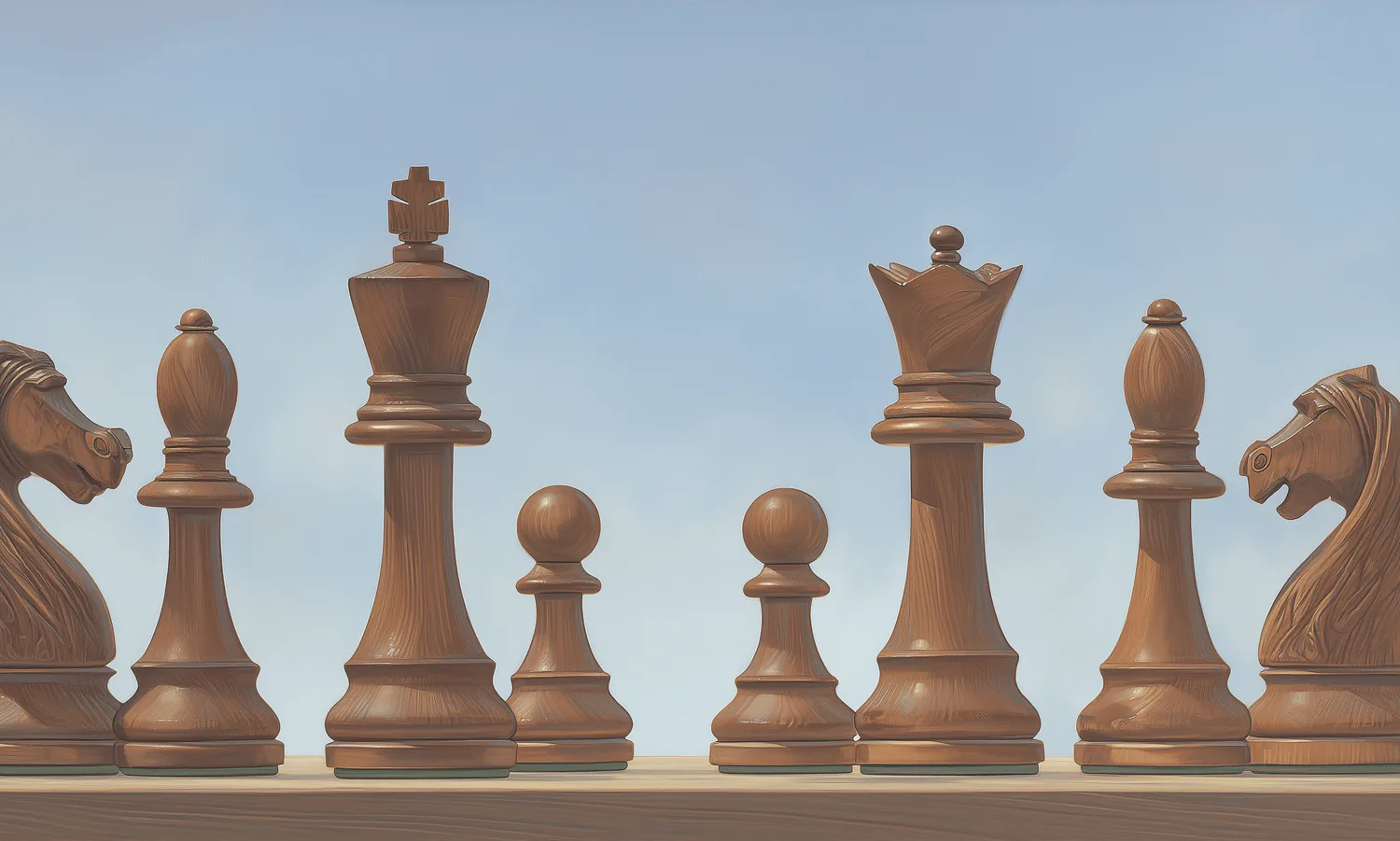 Chess pieces used to represent private office strategy and adviser coordination.
